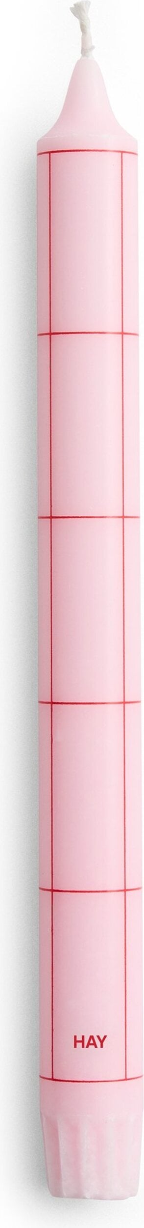 Świeca Hay Pattern kratka jasnoróżowa