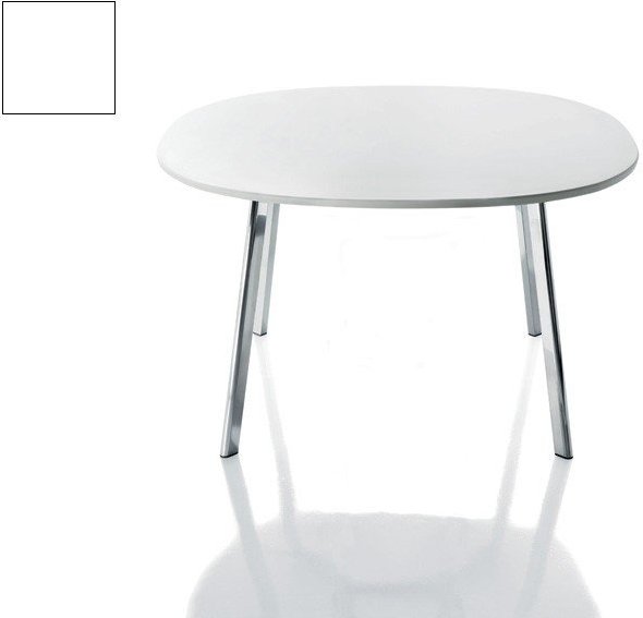 Stolik okrągły Deja-vu 98 cm biały