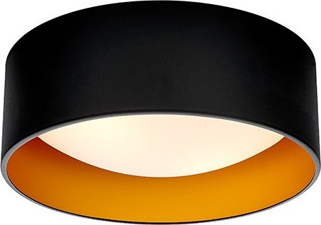 Plafon Vero S czerń i złoto