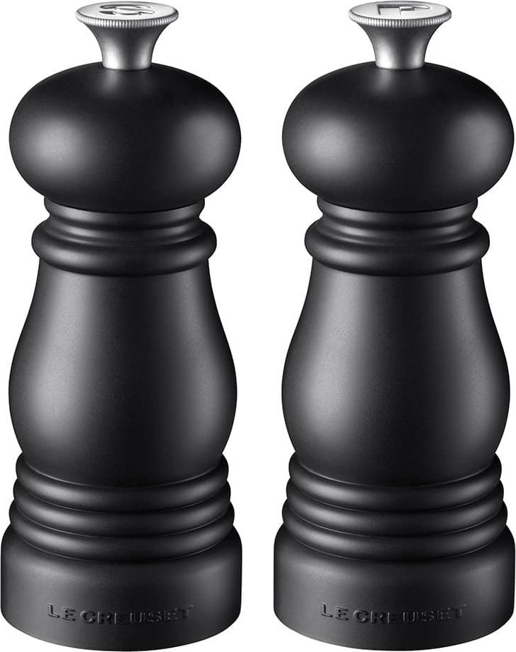 Młynki do soli i pieprzu Le Creuset 11 cm czarne matowe 2 szt.