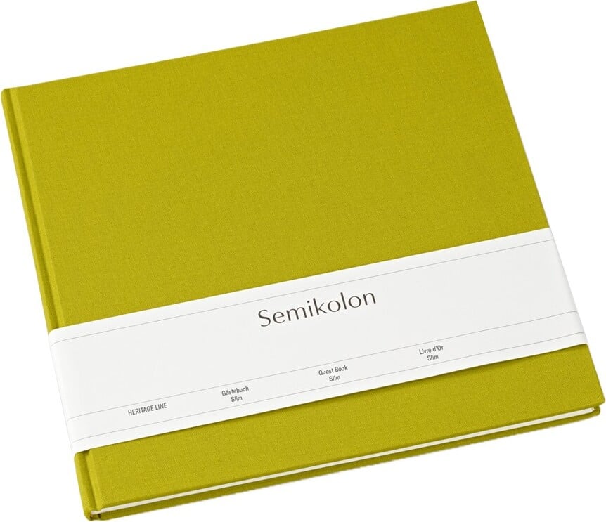 Księga gości Semikolon Slim zieleń matcha