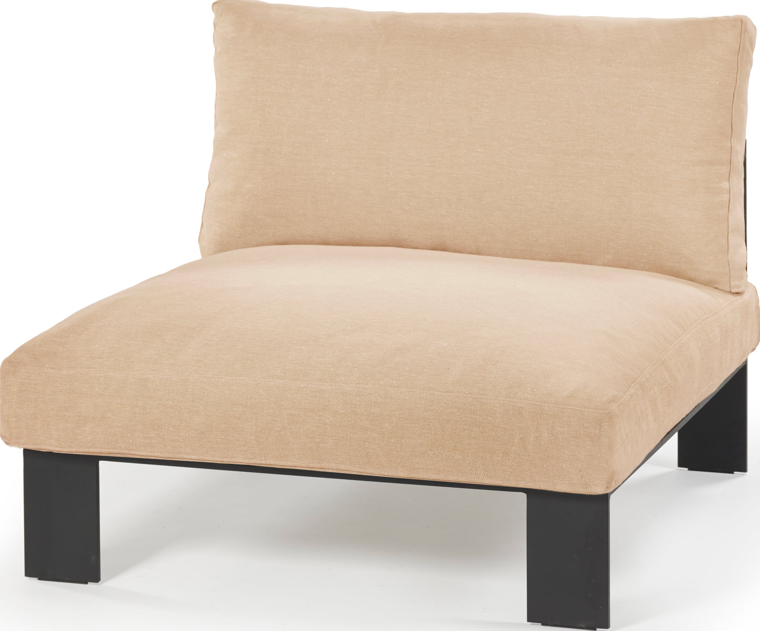 Sofa modułowa jednoosobowa Serax 95 cm morelowa