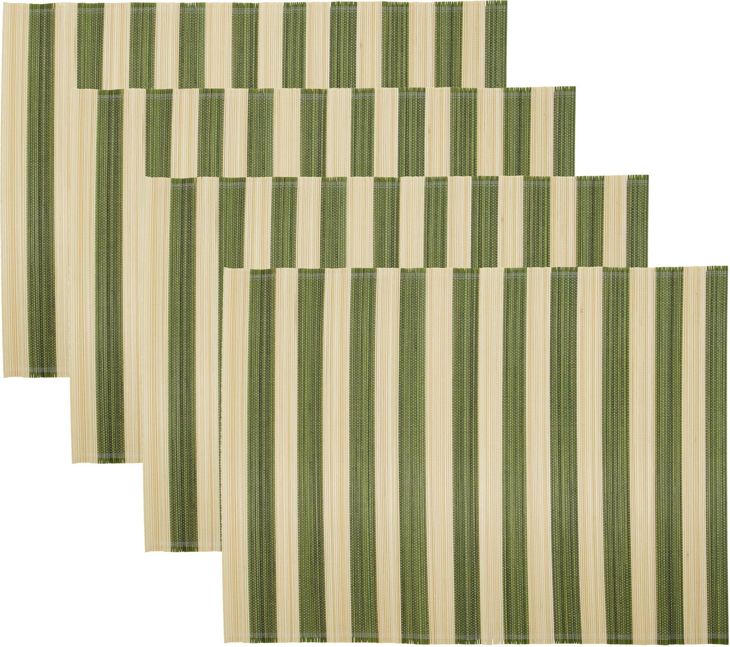 Podkładki pod talerze Rayas zielone 4 szt.