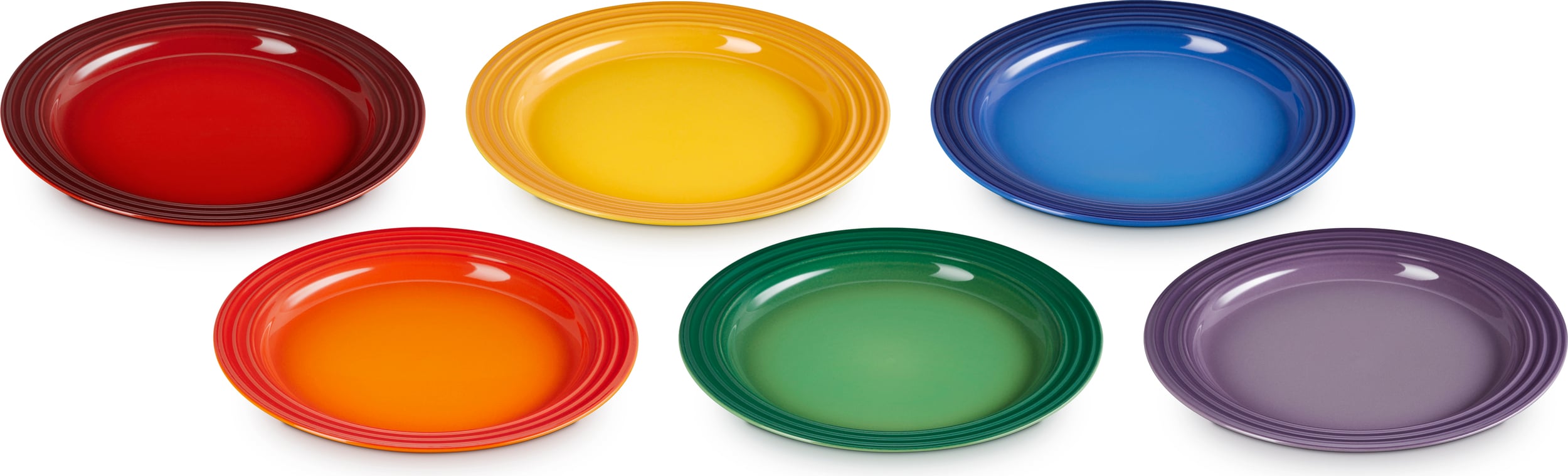 Talerze śniadaniowe Le Creuset Rainbow 22 cm 6 szt.