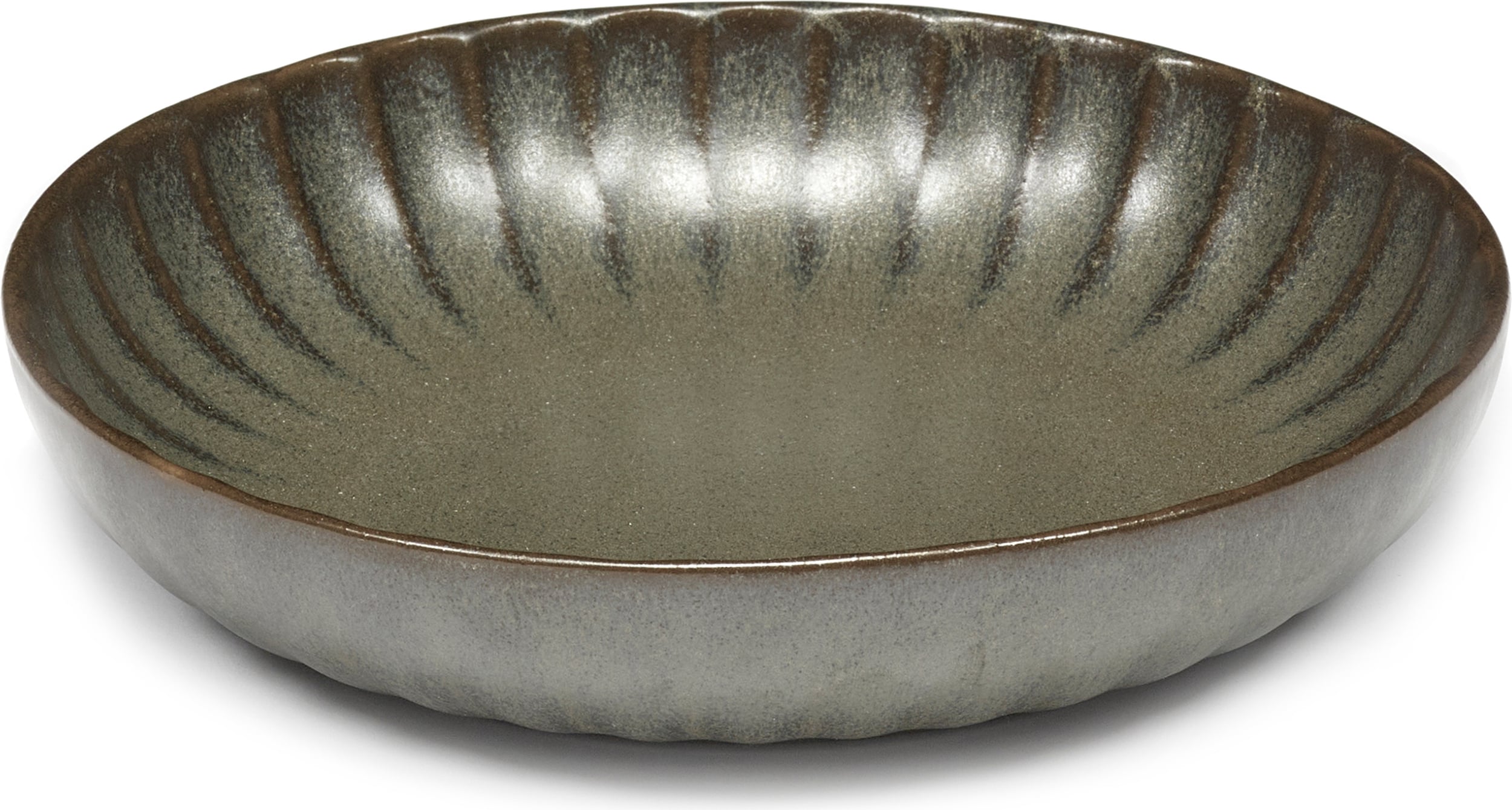 Talerz głęboki Inku 19 cm ciemnozielony