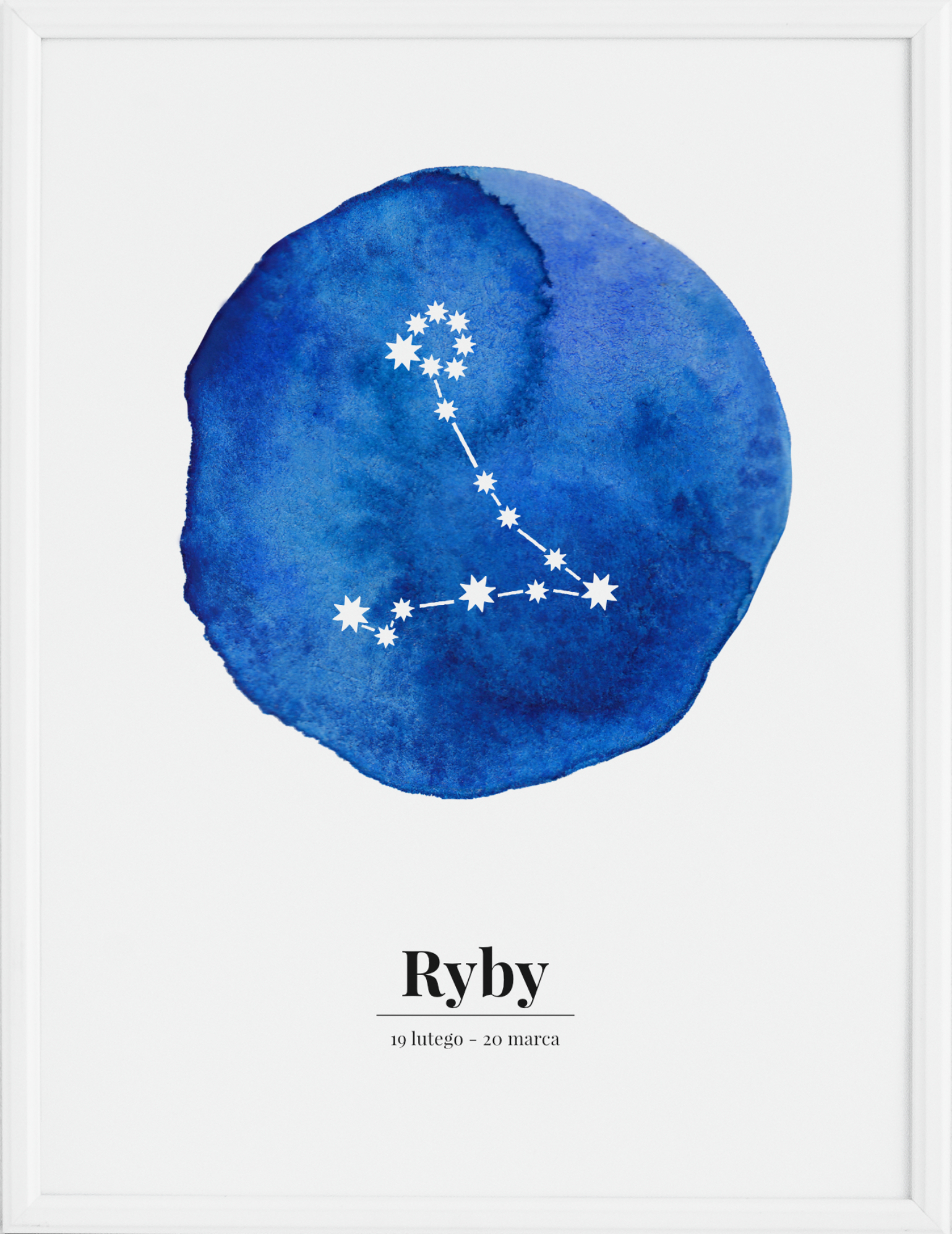 Plakat Zodiak Ryby 30 x 40 cm