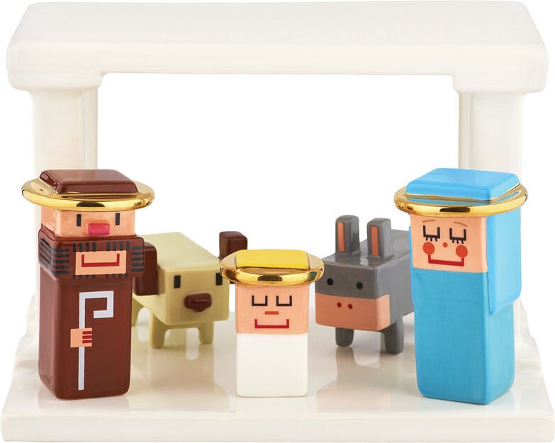 Dekoracja świąteczna Miracolo szopka z figurkami 6 el.