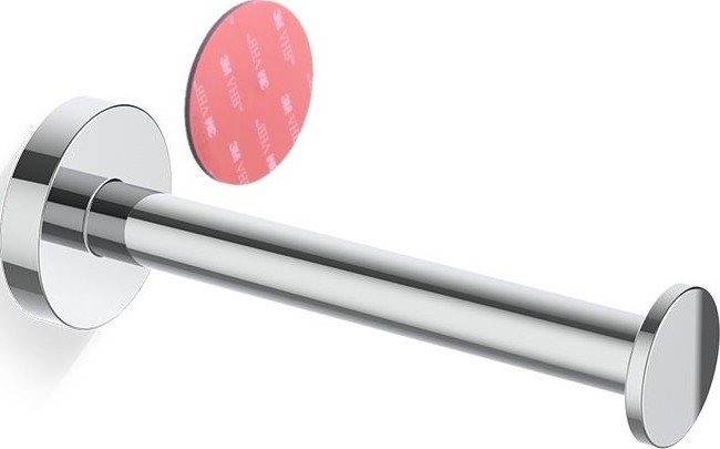 Uchwyt na papier toaletowy Basic prosty chrom montaż samoprzylepny