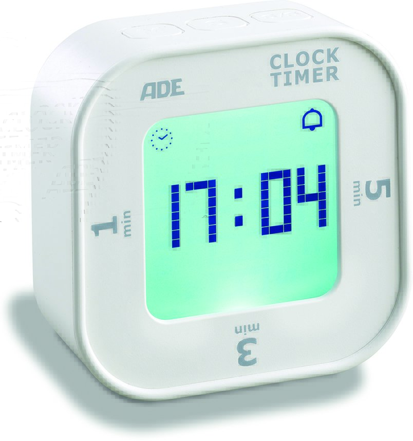 Minutnik cyfrowy ADE biały