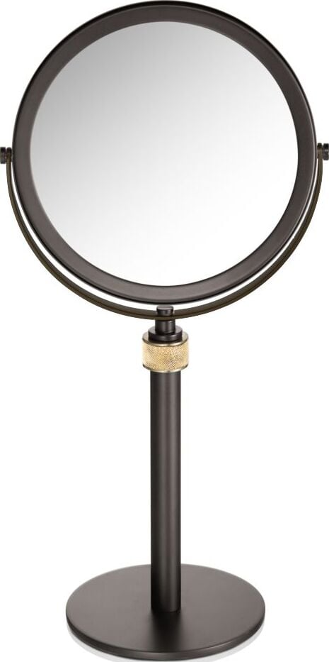 Lusterko kosmetyczne powiększające x5 Classic ciemny metal mat