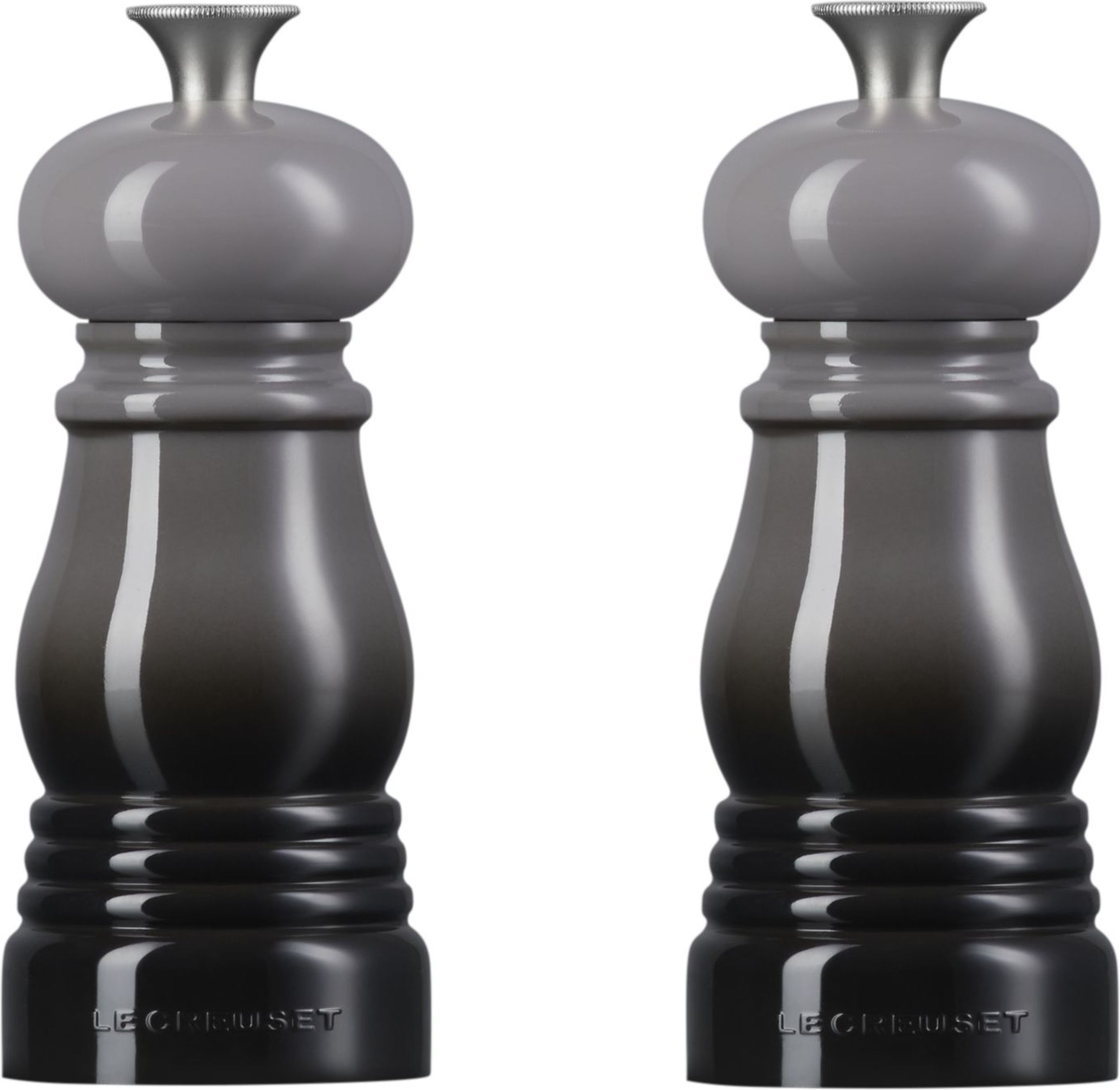 Młynki do soli i pieprzu Le Creuset 11 cm szare 2 szt.