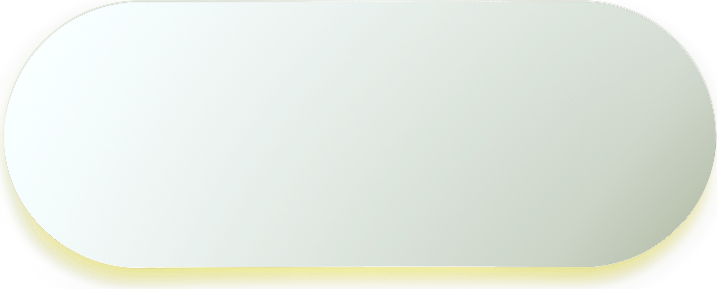 Lustro ścienne Moonlight 45 x 120 cm żółte