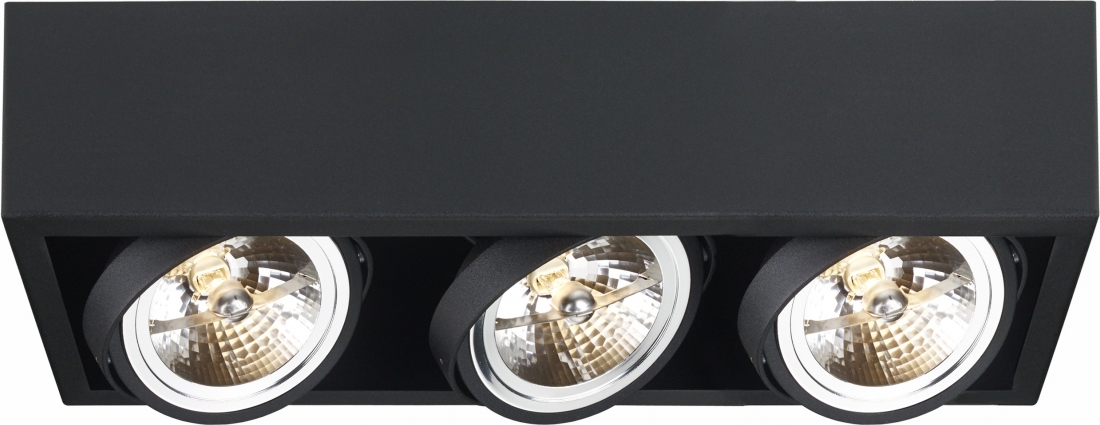 Lampa sufitowa Cube 3 czarna