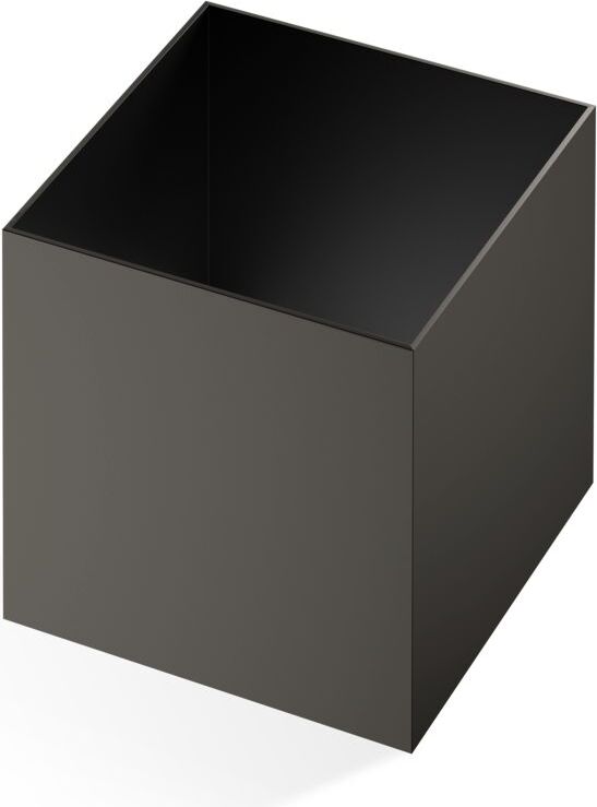 Pojemnik łazienkowy Century 13 x 13 cm ciemny metal mat