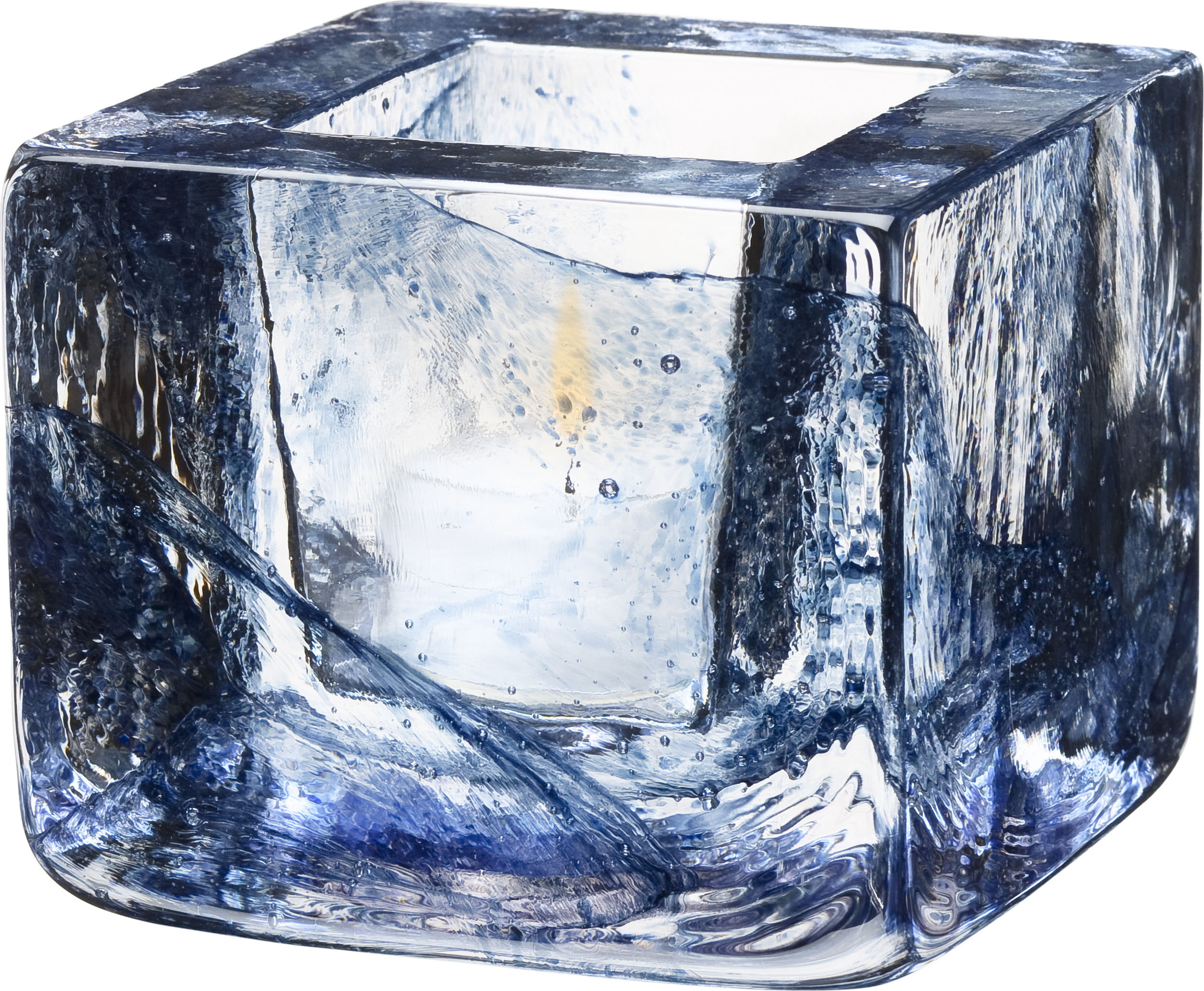 Świecznik na tealighty Brick niebieski