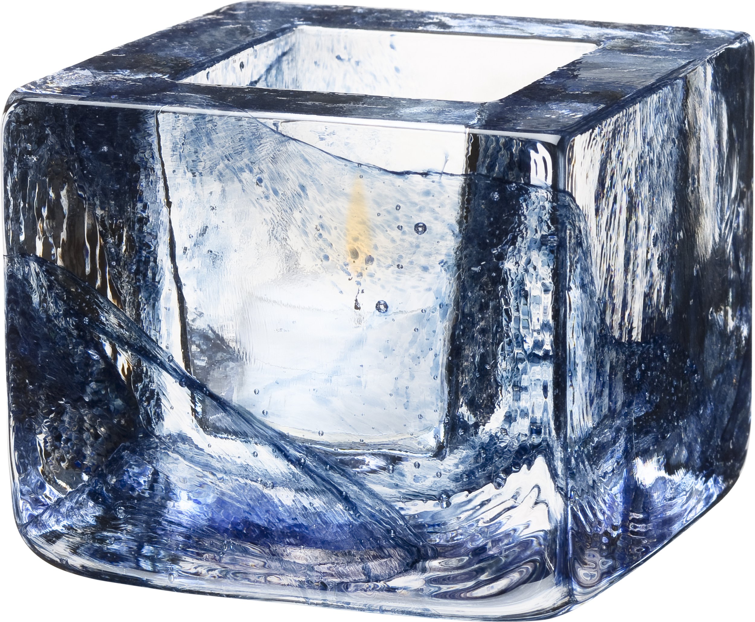 Świecznik na tealighty Brick niebieski