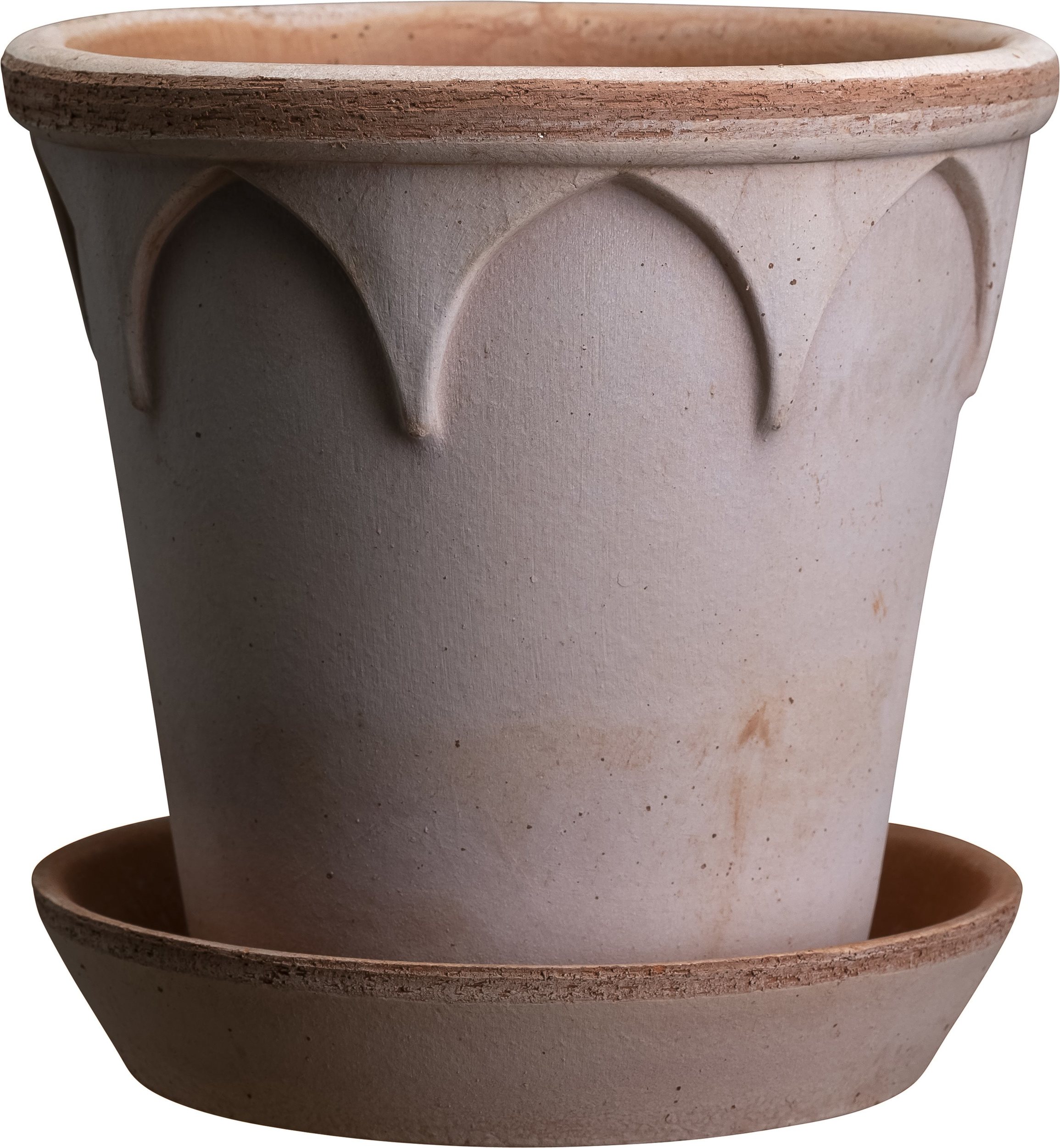 Doniczka Elizabeth 14 cm różowa z podstawką