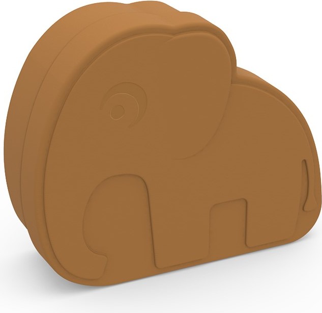 Lunchbox dziecięcy Kiddish Elphee musztardowy