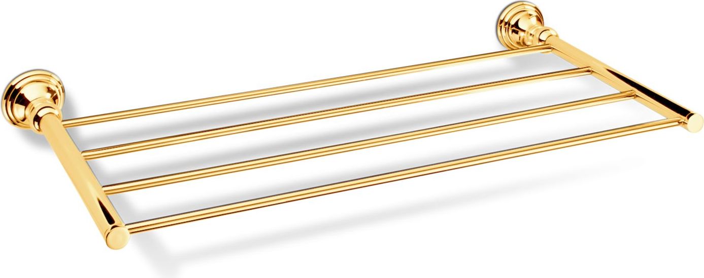 Wieszak reling na ręczniki Decor Walther Classic 60 cm złoty poczwórny
