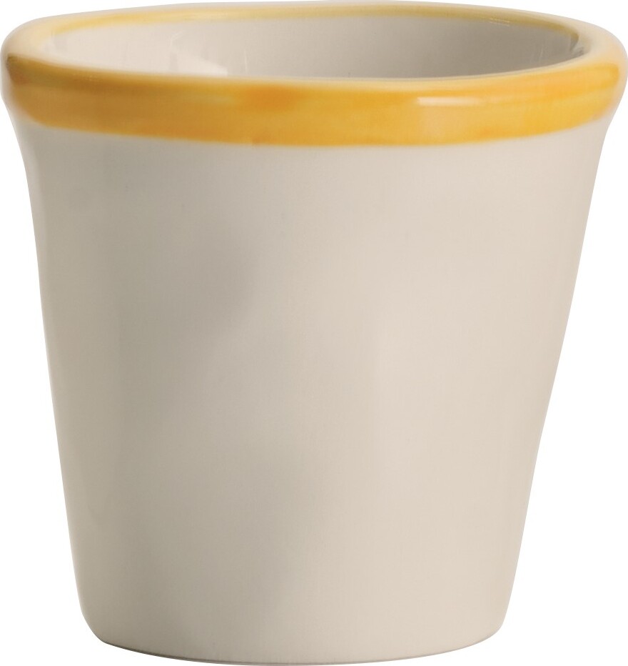 Kubek Lido Rim 70 ml żółty