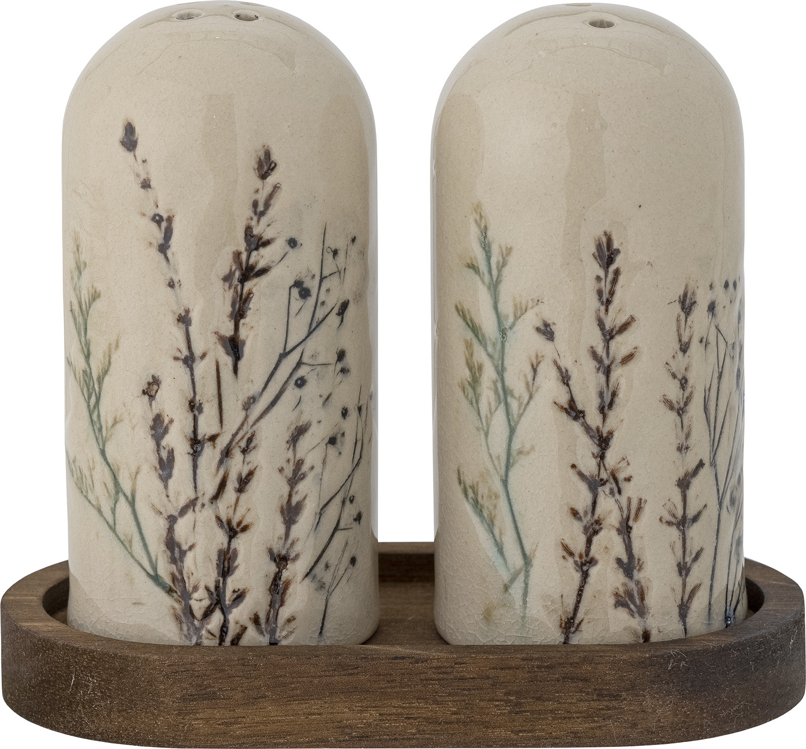 Solniczka i pieprzniczka Bea z podstawką 3 el.