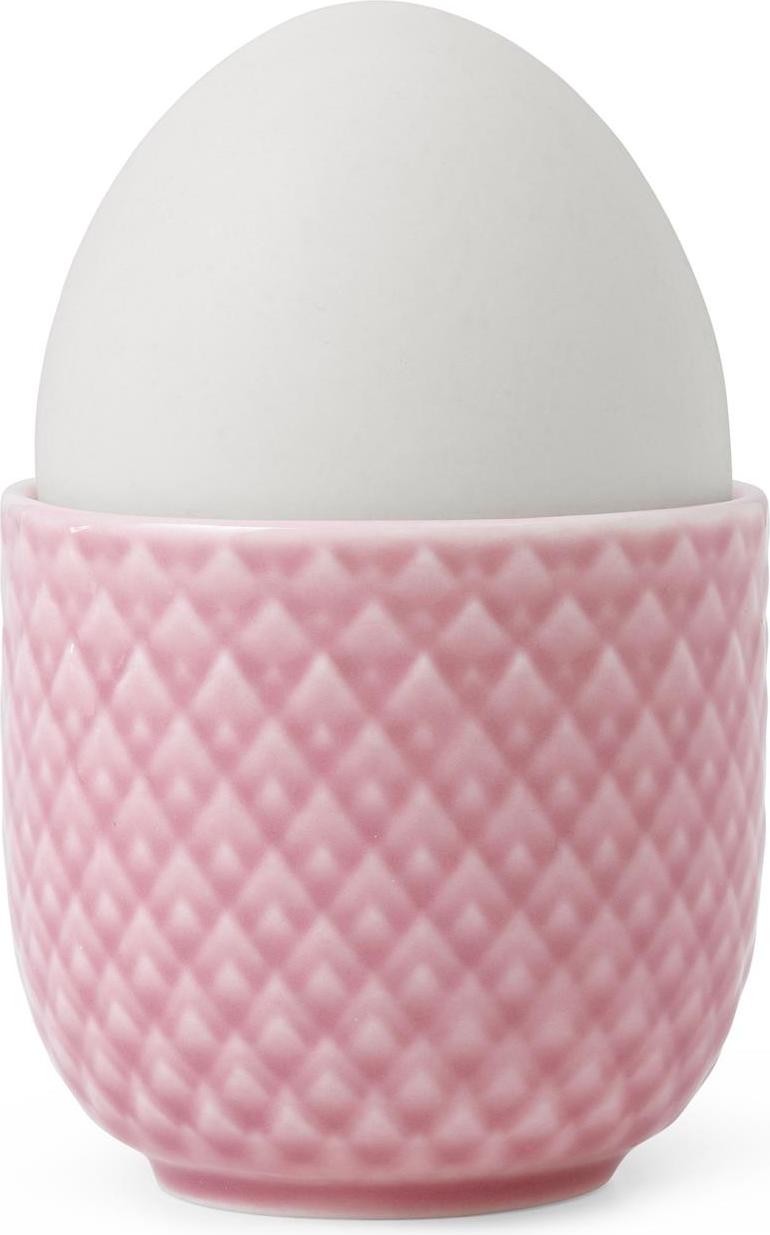 Kieliszek na jajko Rhombe różowy