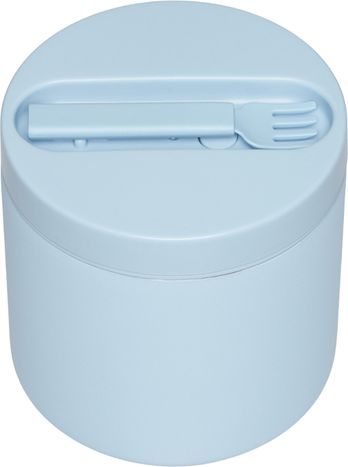 Lunchbox termiczny To Go duży jasnoniebieski z widelcem 2 el.