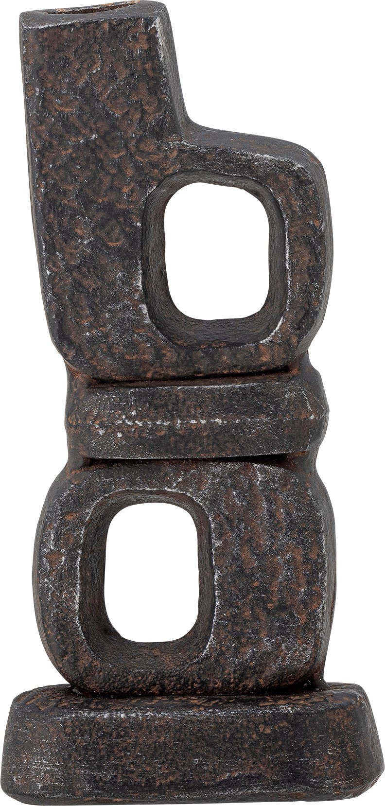 Świecznik na klasyczną świecę Sanah 19 cm czarny