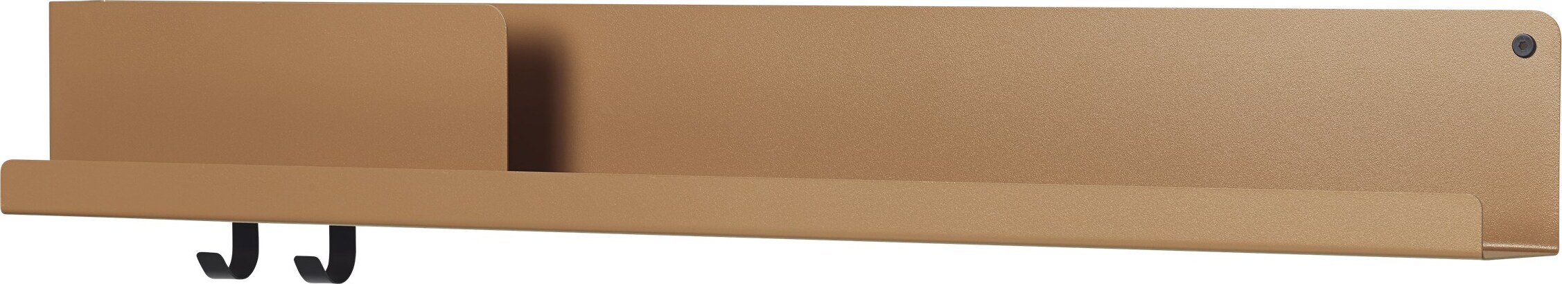 Półka ścienna Folded 96 x 13 cm pomarańczowa