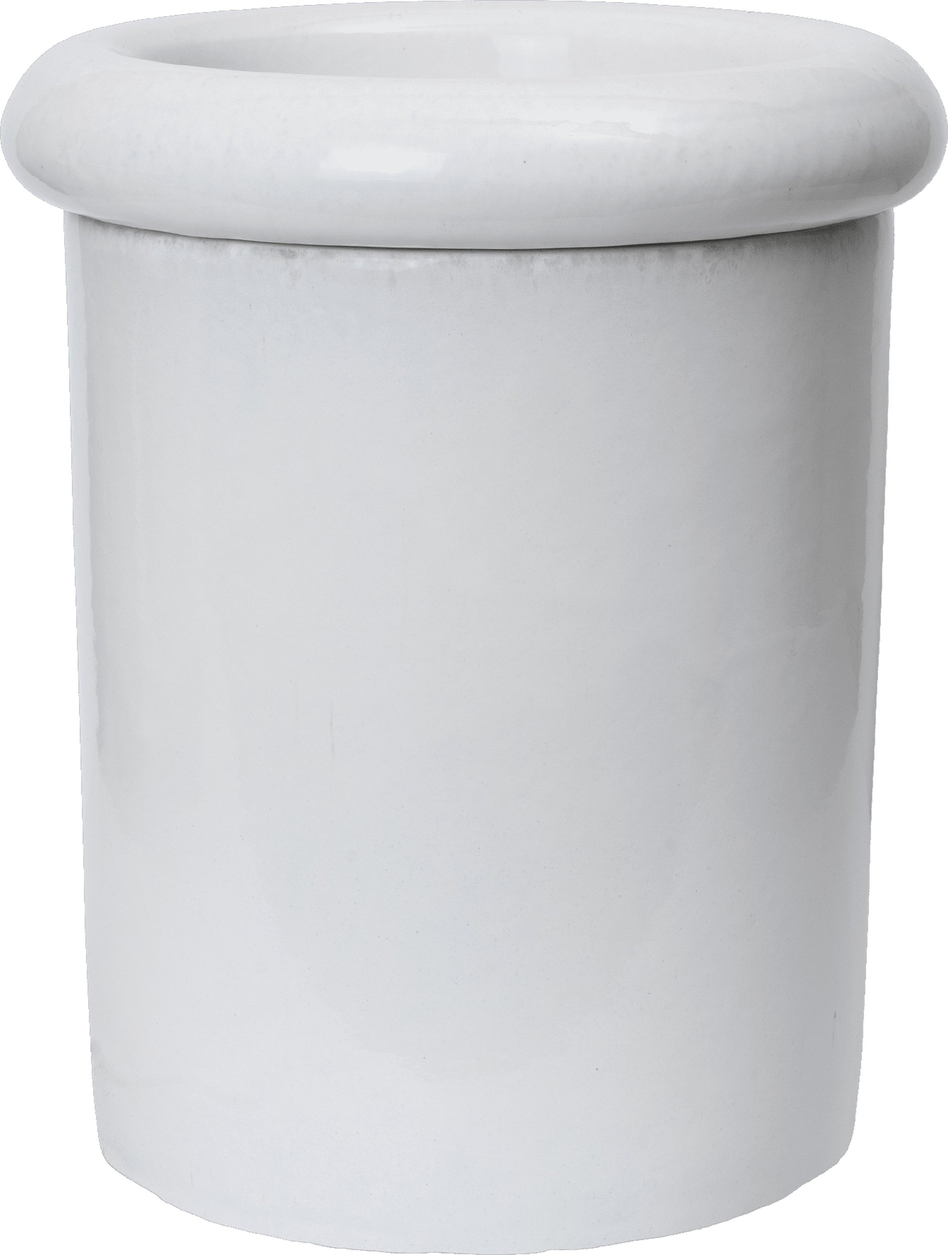 Doniczka z podstawką Rollo 36 cm biała