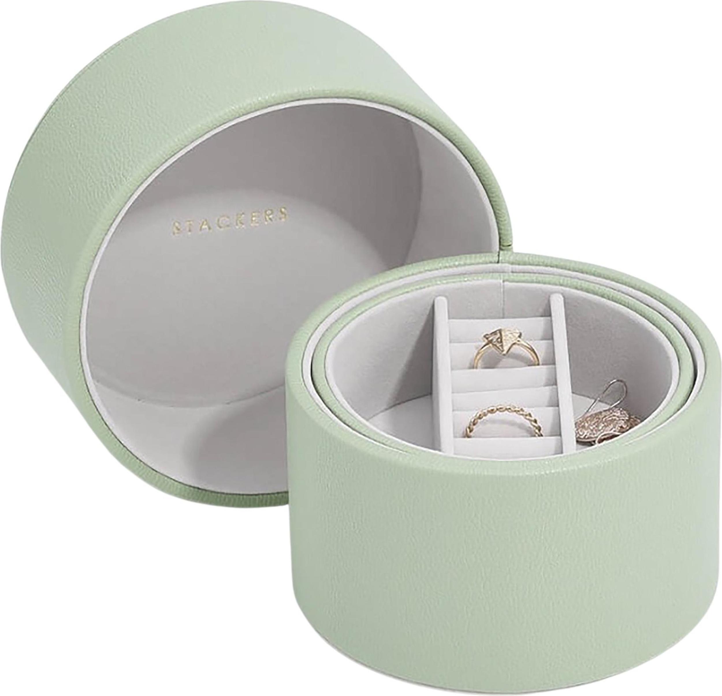Pudełko na biżuterię Stackers Pod zieleń szałwiowa podwójne