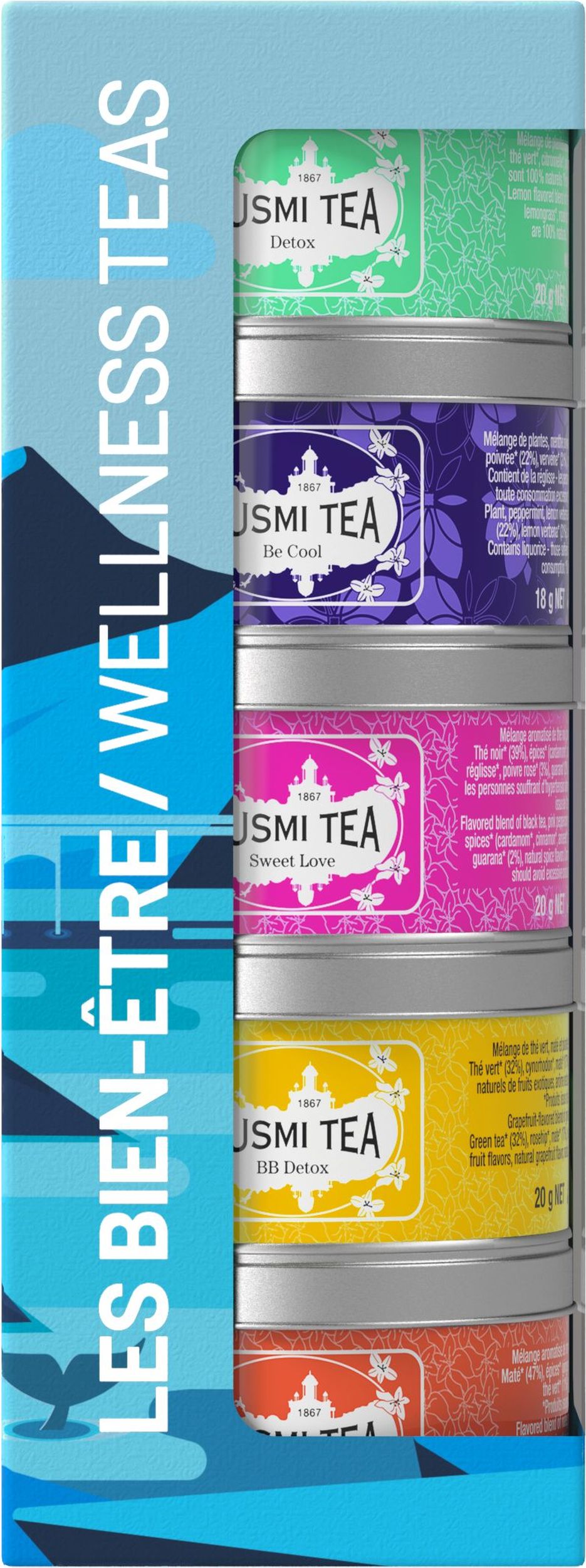 Zestaw herbat bio Wellness 5 szt.