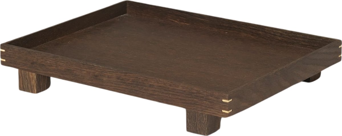 Taca Bon 28 cm ciemnobrązowa drewniana