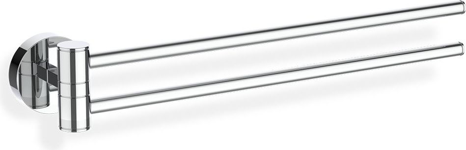 Wieszak na ręczniki Basic chrom podwójny ruchomy