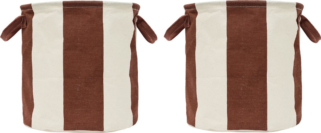 Kosze do przechowywania Kara M brązowo-beżowe 2 szt.
