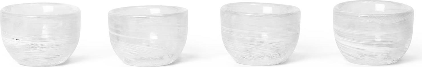 Kieliszki do jajek Tinta białe 4 szt.