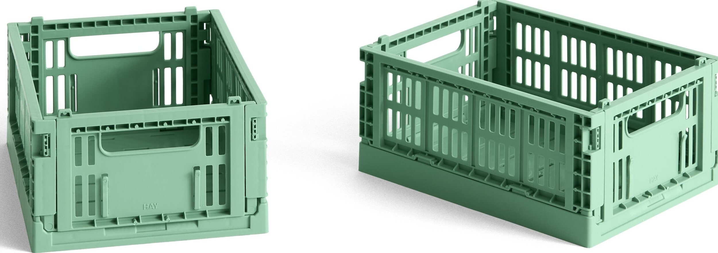 Kosze do przechowywania Hay Colour Crate Mini ciemnomiętowe 2 szt.