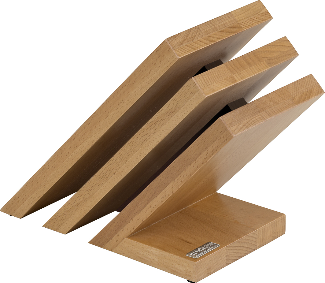 Blok na noże Venezia II 3 z drewna bukowego magnetyczny
