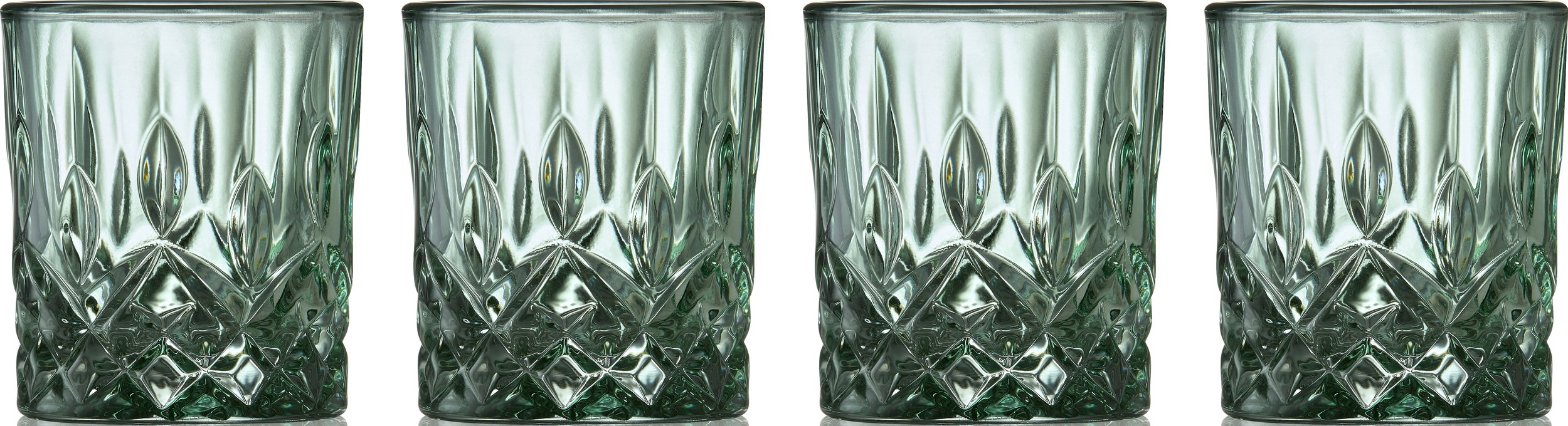 Kieliszki do shotów Sorrento 40 ml zielone 4 szt.