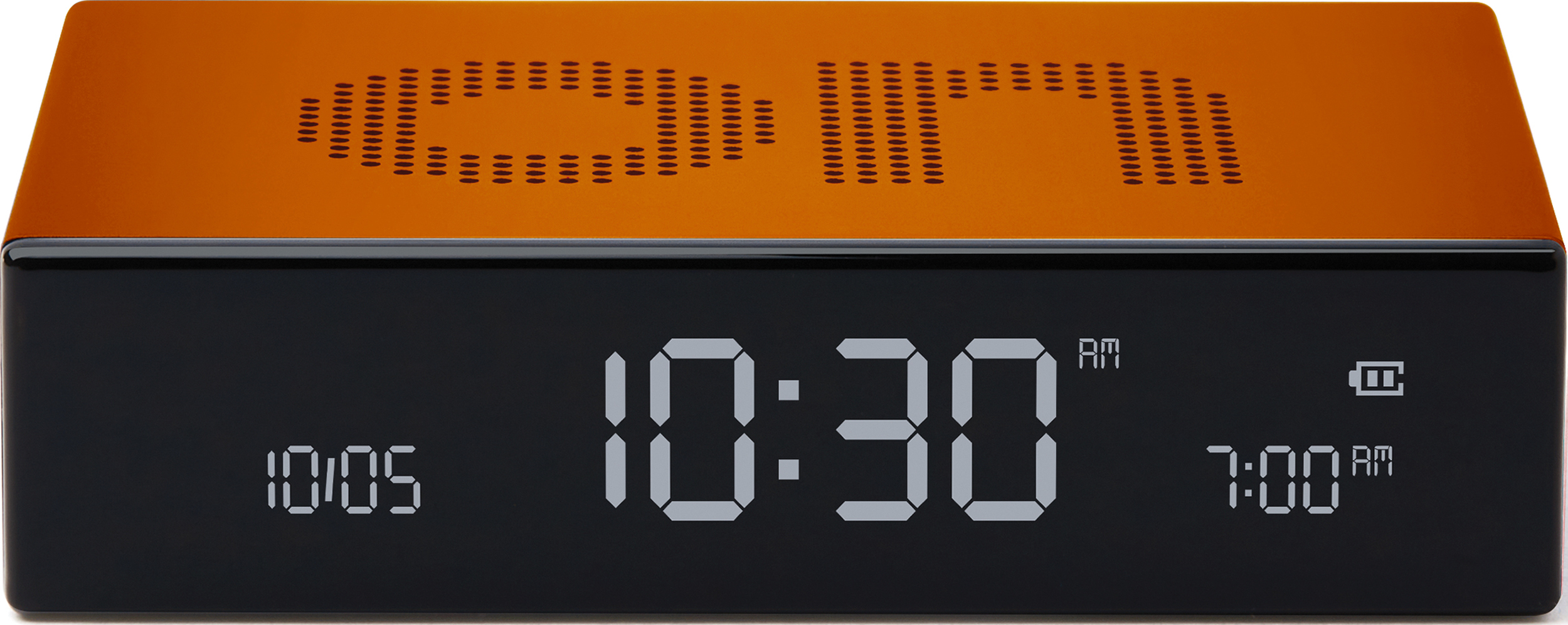 Budzik Flip Premium pomarańczowy dwustronny