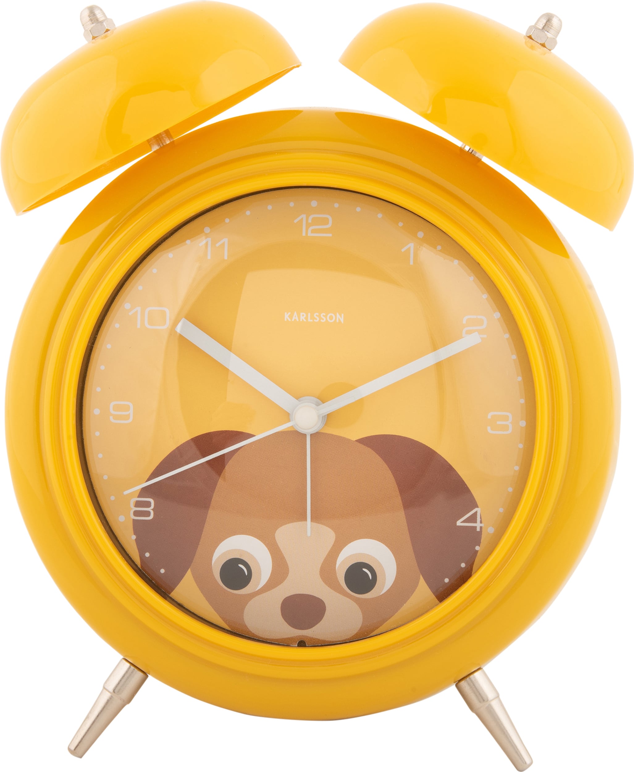 Budzik Peekaboo Dog żółty