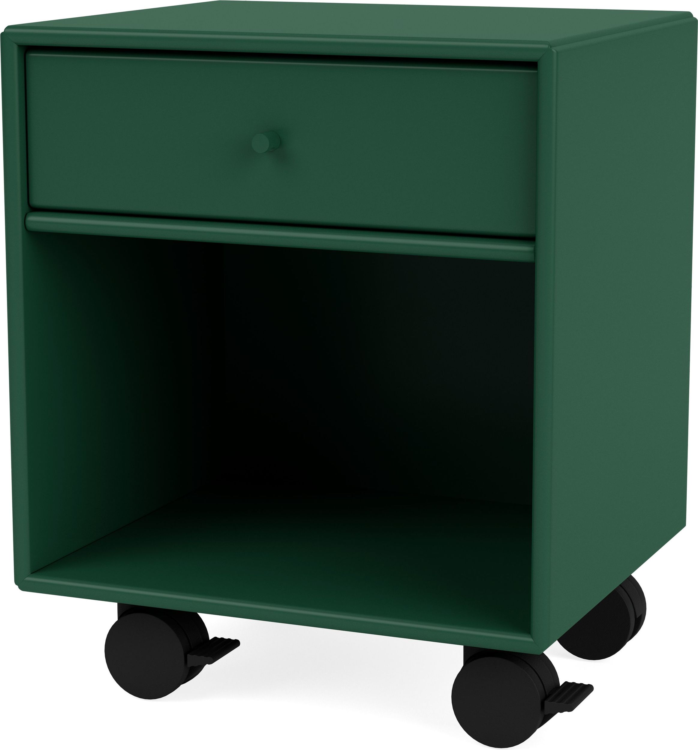 Szafka nocna Dream ciemnozielona na kółkach