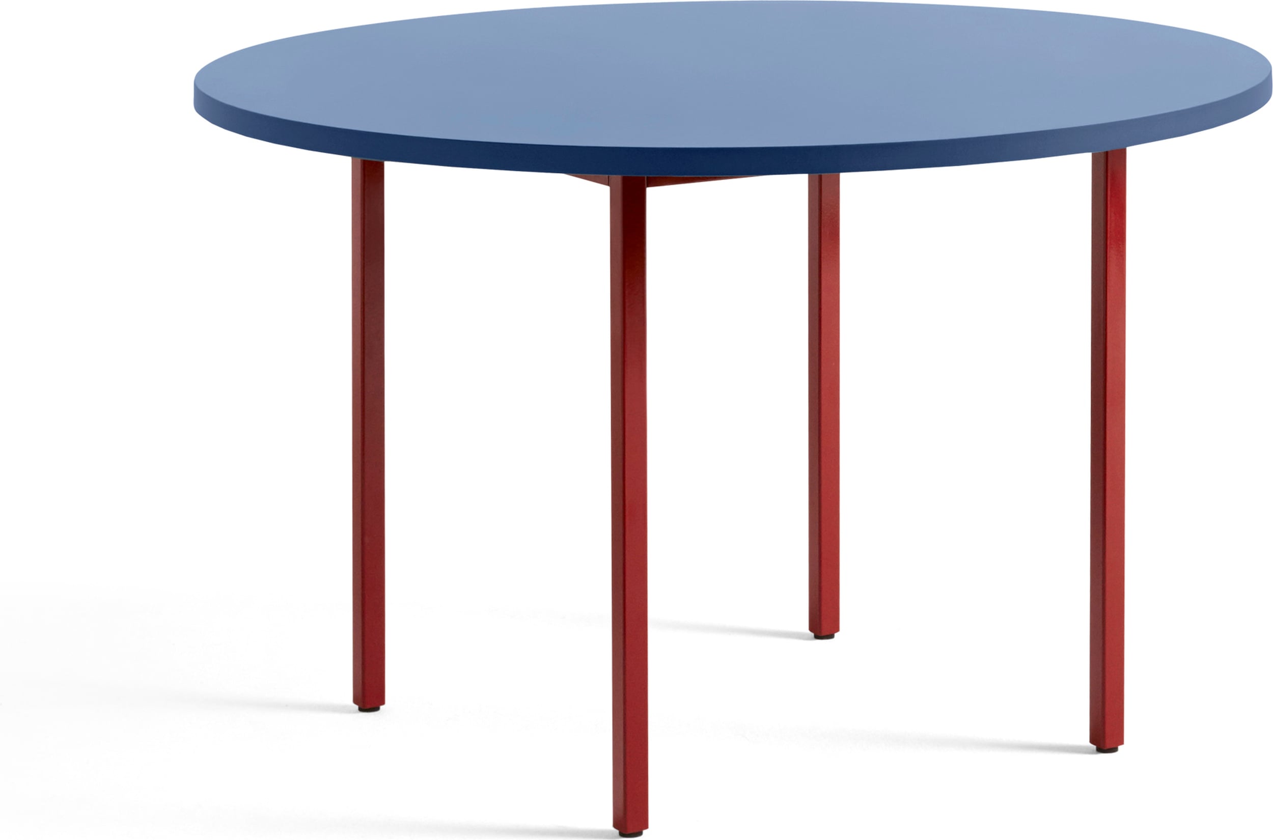 Stół Two-Colour okrągły 120 x 74 cm niebiesko-bordowy