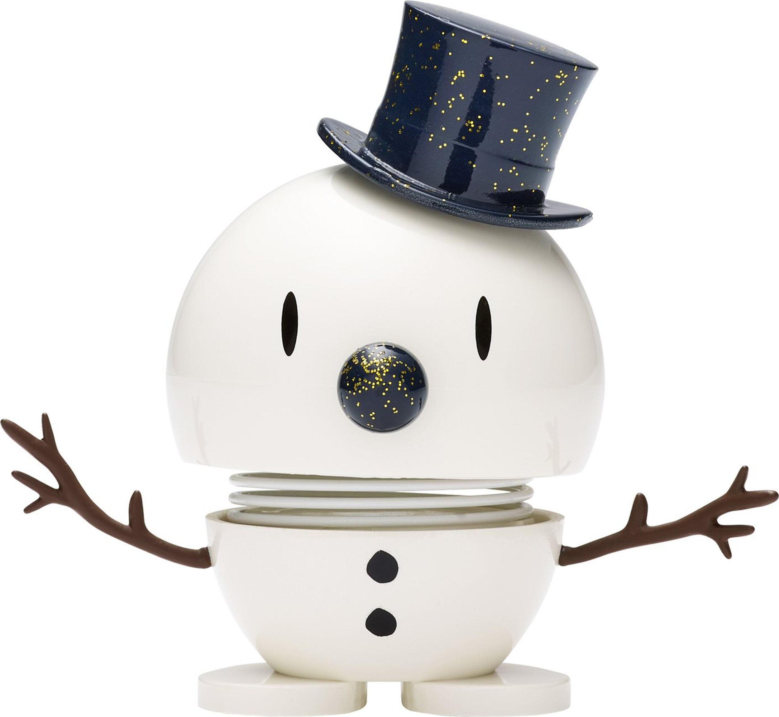 Figurka Xmass bałwan S biało-niebieska