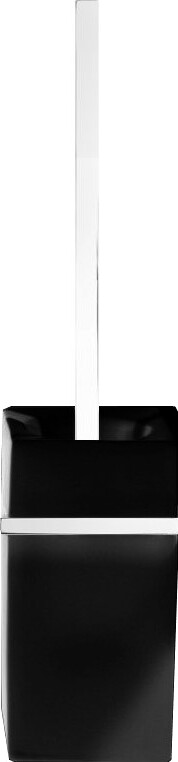 Szczotka do WC Porzellan kwadratowa chrom-czarna ścienna