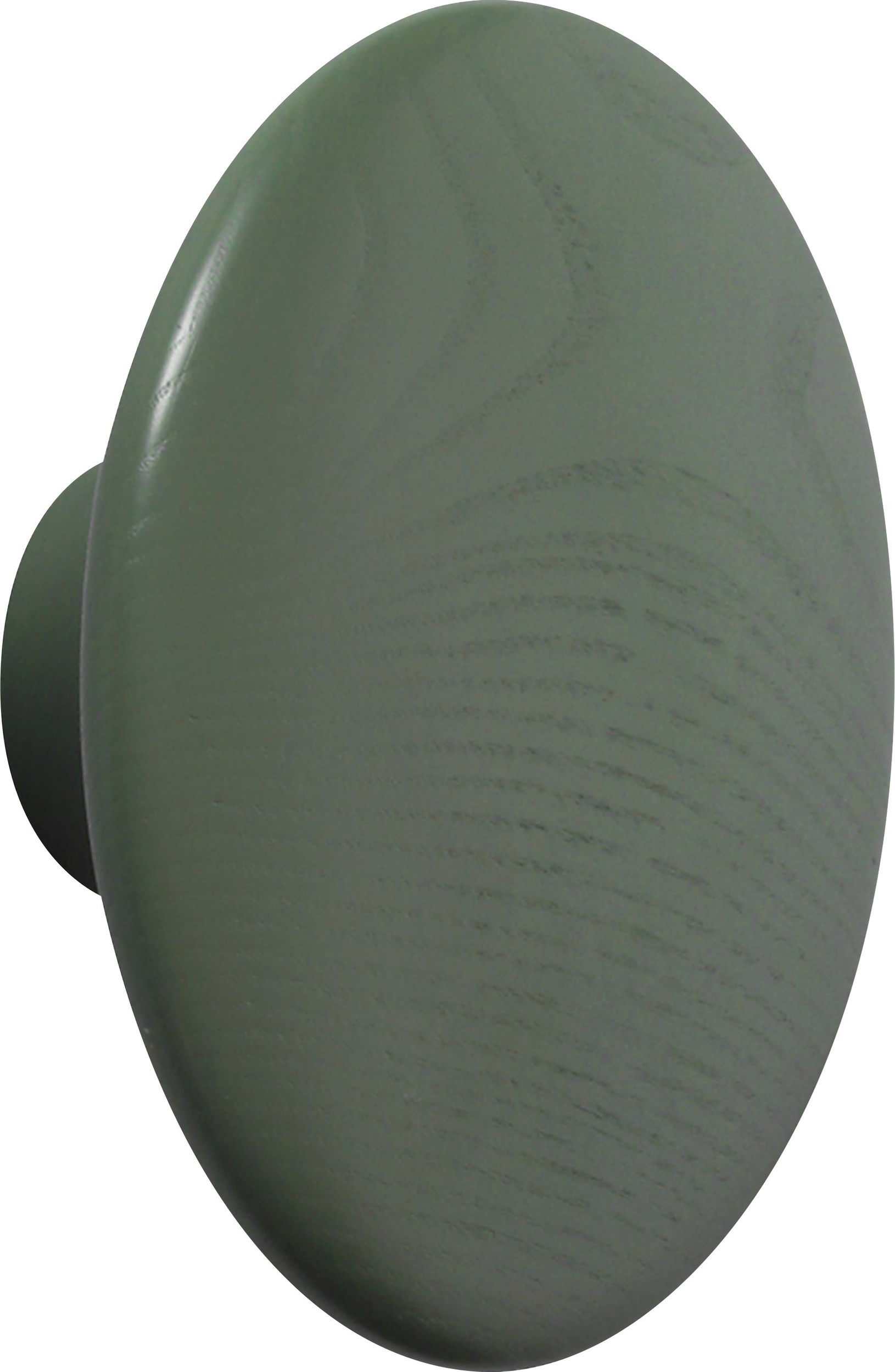 Haczyk ścienny Dots Wood 17 cm zgaszona zieleń