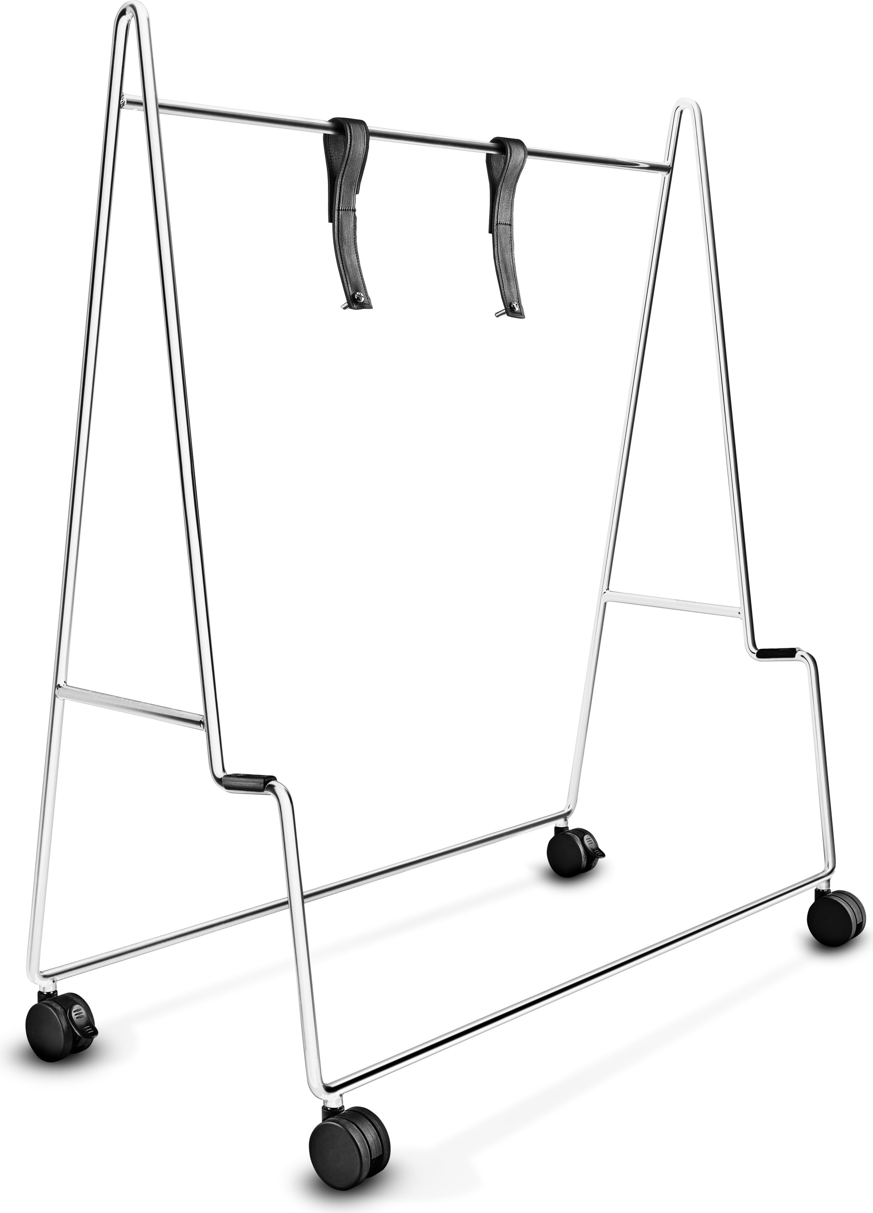 Stojak na kółkach pod telewizor Carry TV srebrny