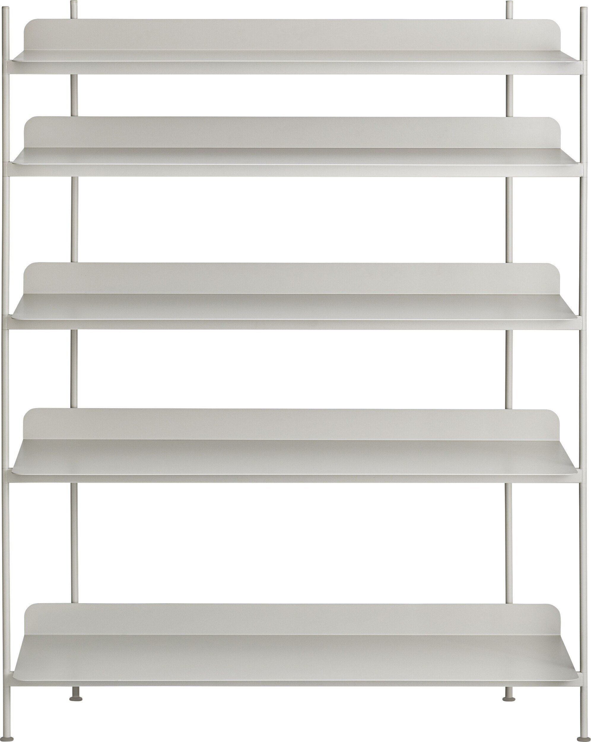 Regał modułowy Compile 3 szary