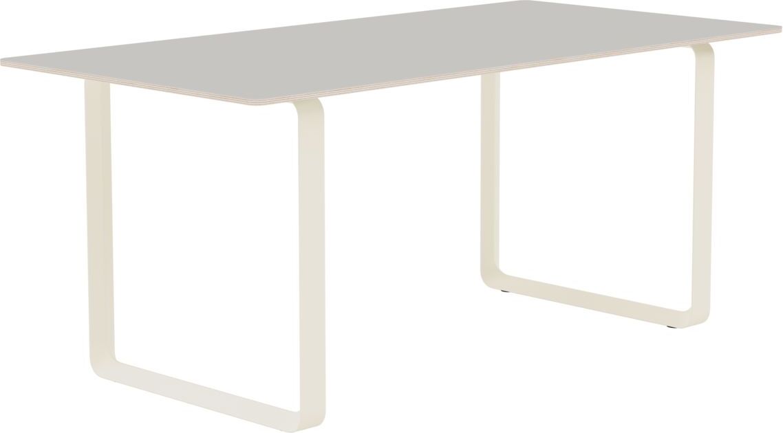 Stół Muuto 170 x 85 cm szary linoleum nogi piaskowe