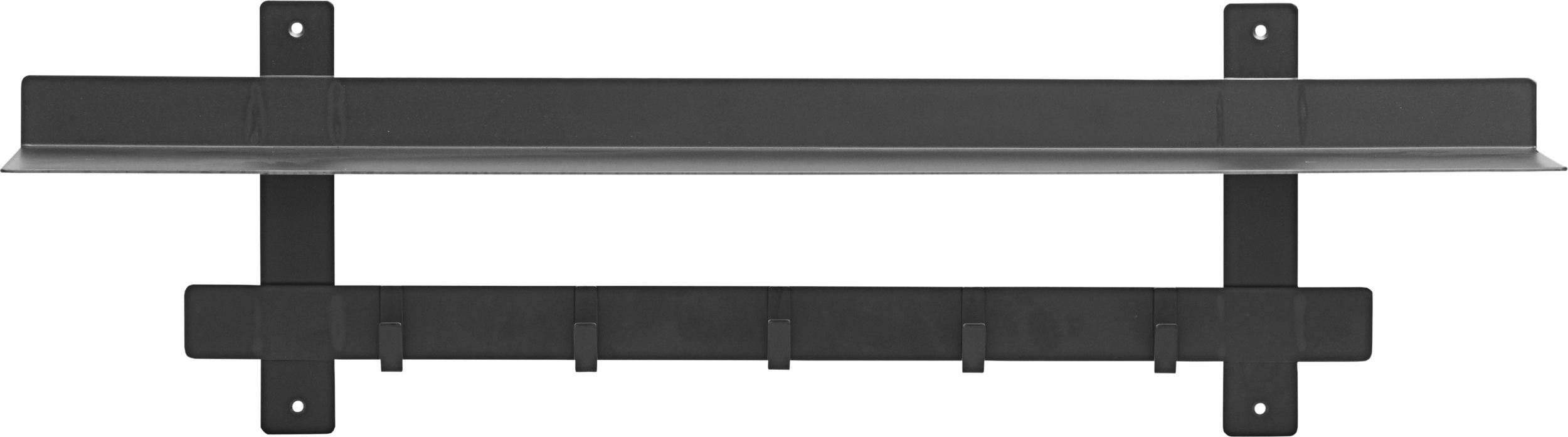 Wieszak listwa z półką Tag stalowy